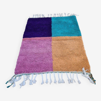 Handmade wool berber rug 150 x 100 cm