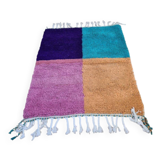 Handmade wool berber rug 150 x 100 cm