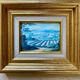 Old Glass Fixed - Provençal Landscape - Signed R. Rossetti - Vintage