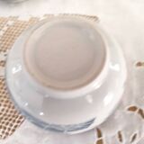 Set of 4 Japanese tea cups without handle pale blue and pink décor