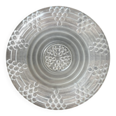 Plat vintage Art Déco en verre pressé