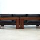 Rare rosewood 3-seater sofa by Afra e Tobia Scarpa for Maxalto