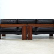 Rare rosewood 3-seater sofa by Afra e Tobia Scarpa for Maxalto