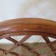 Vintage lot of 2 woven bamboo rattan armchairs - Curved wood - 1980s