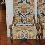 Paire de fauteuils style Louis XIV