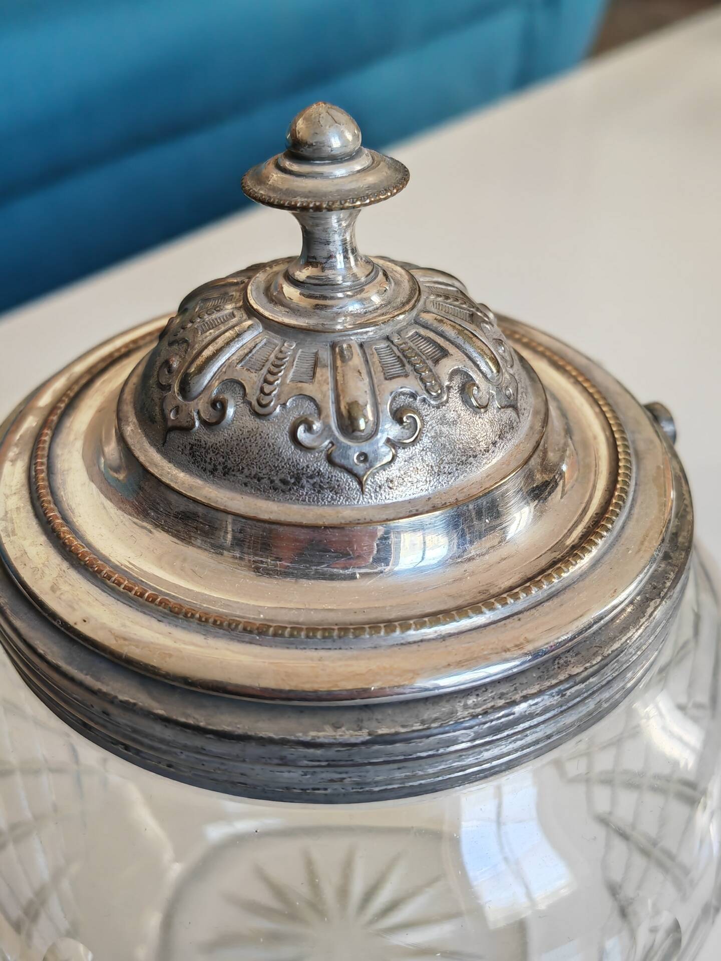 Antique biscuit jar