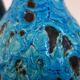 Fat lava vase by Charles Cart in turquoise blue 1960