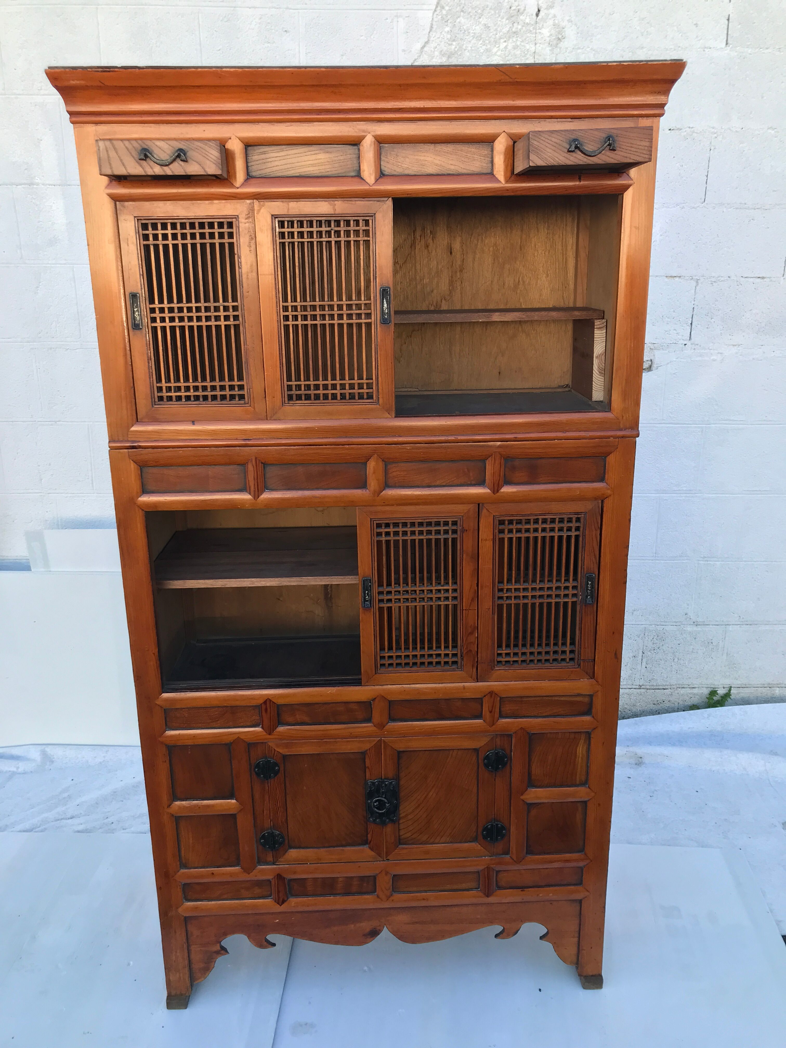 Armoire cuisine chinois japonais milieu à la fin du XIXe siècle