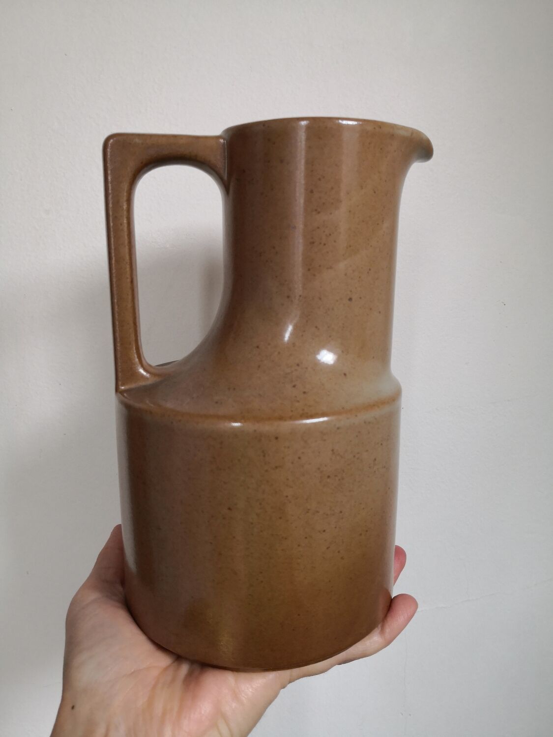 Vintage Brenne stoneware pitcher