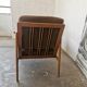 Paire de fauteuils vintage bois et velours