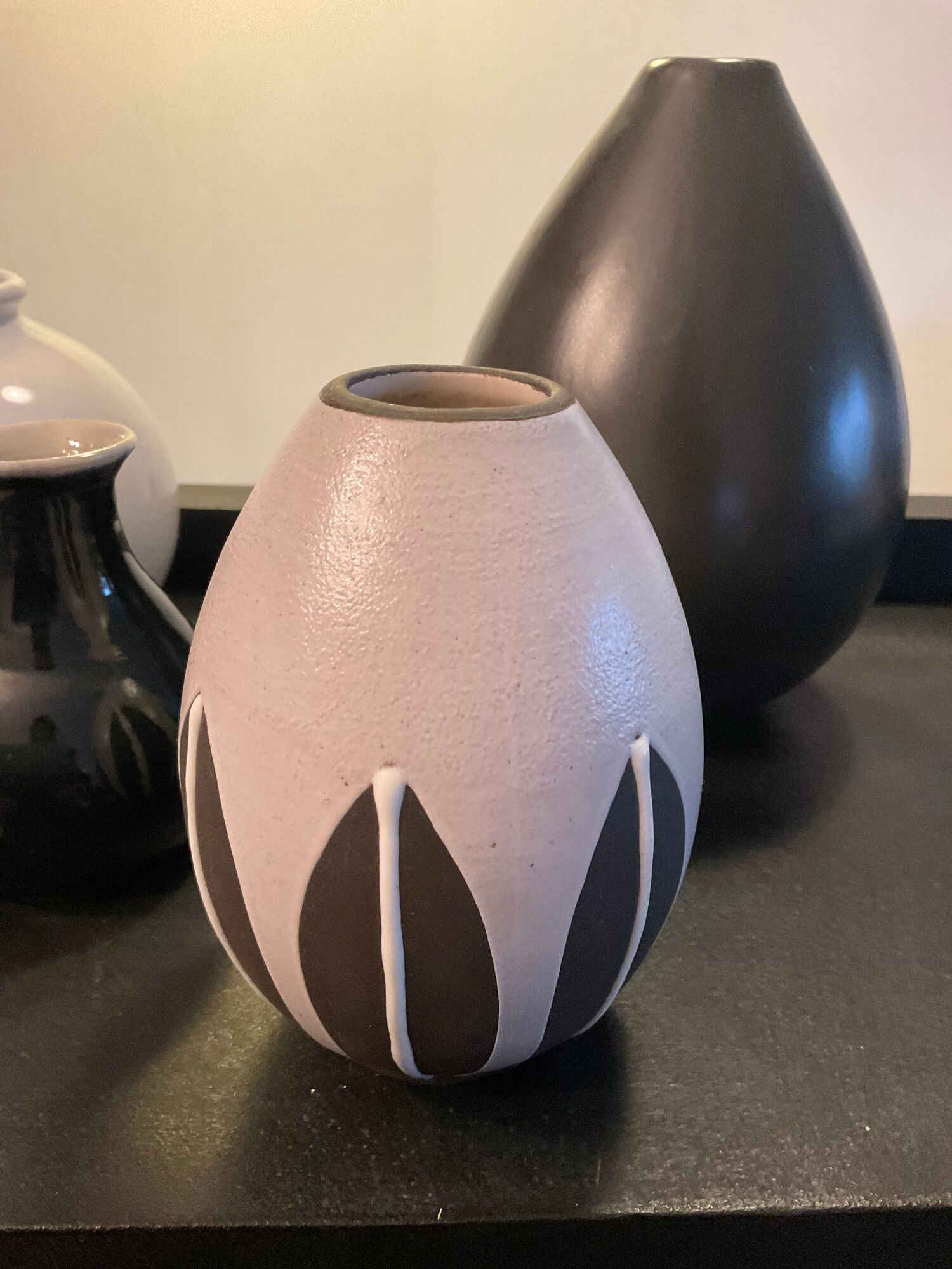 Series of 7 vintage ceramic vases 60s-70s