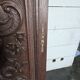 Old carved oak wooden door