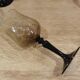 11 vintage black foot smoked twisted water glasses