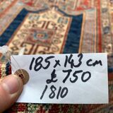 Afghan wool sevan kazak rug 185x143 cm chobi