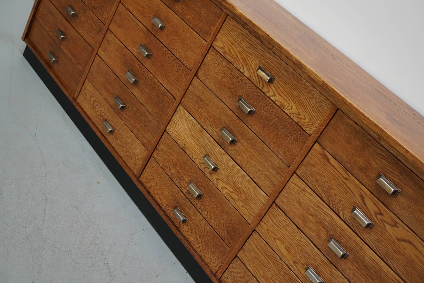 Dutch Oak Apothecary / Filing Cabinet or Sideboard, 1950s