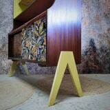 Vintage asymmetrical sideboard with compass legs