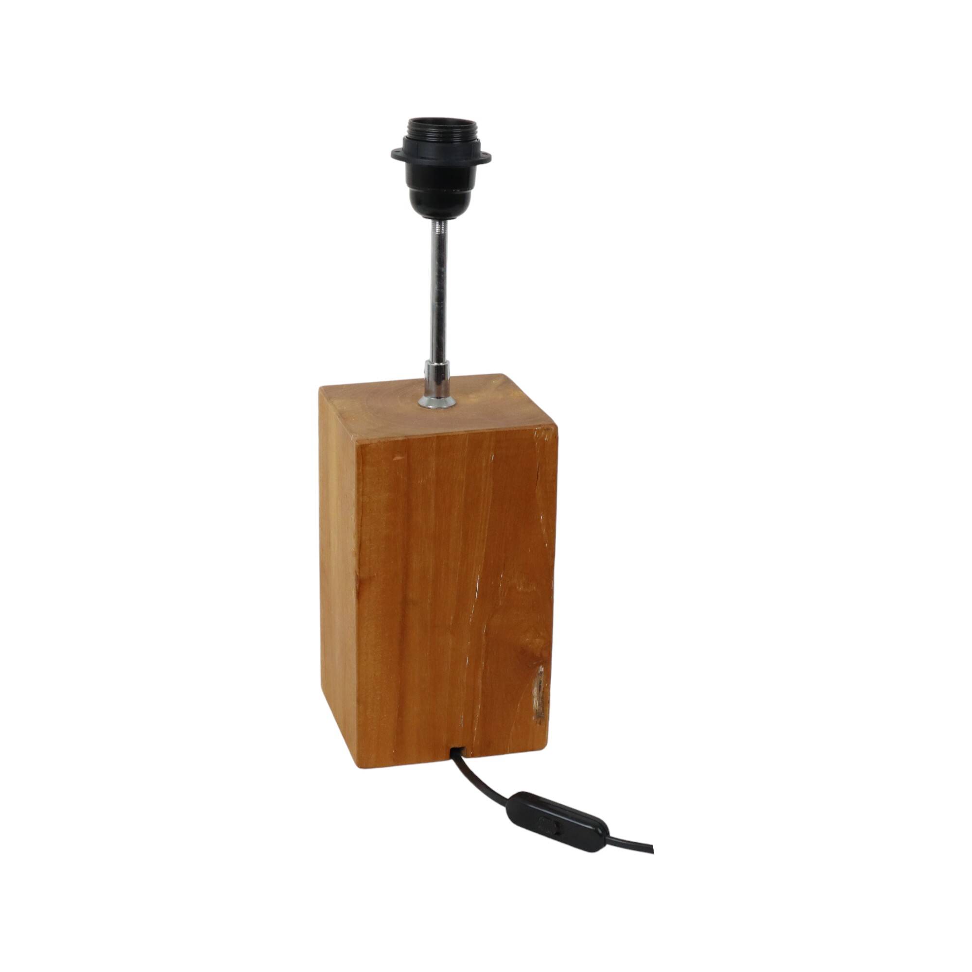 Rural Lamp Solid Wood Adjustable Table Lamp