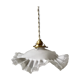 Opaline suspension in pleated glass 40s-50s