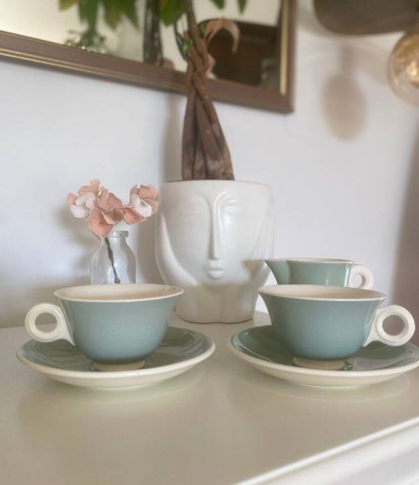 Service à café art déco Digoin Sarreguemines