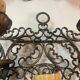 Pair of wrought iron sconces, 1980s