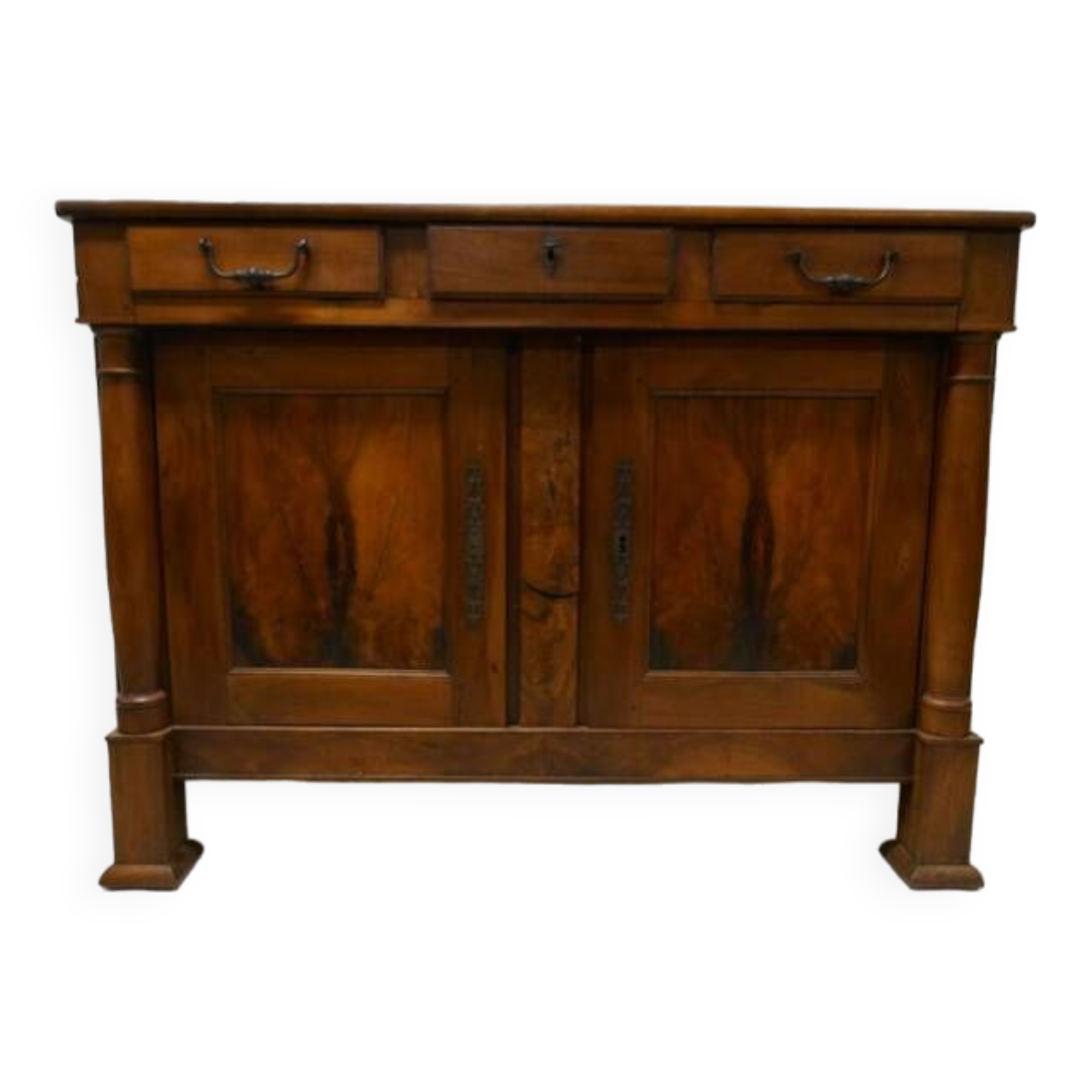 Empire walnut low sideboard