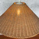 Pair of rattan pendant lights