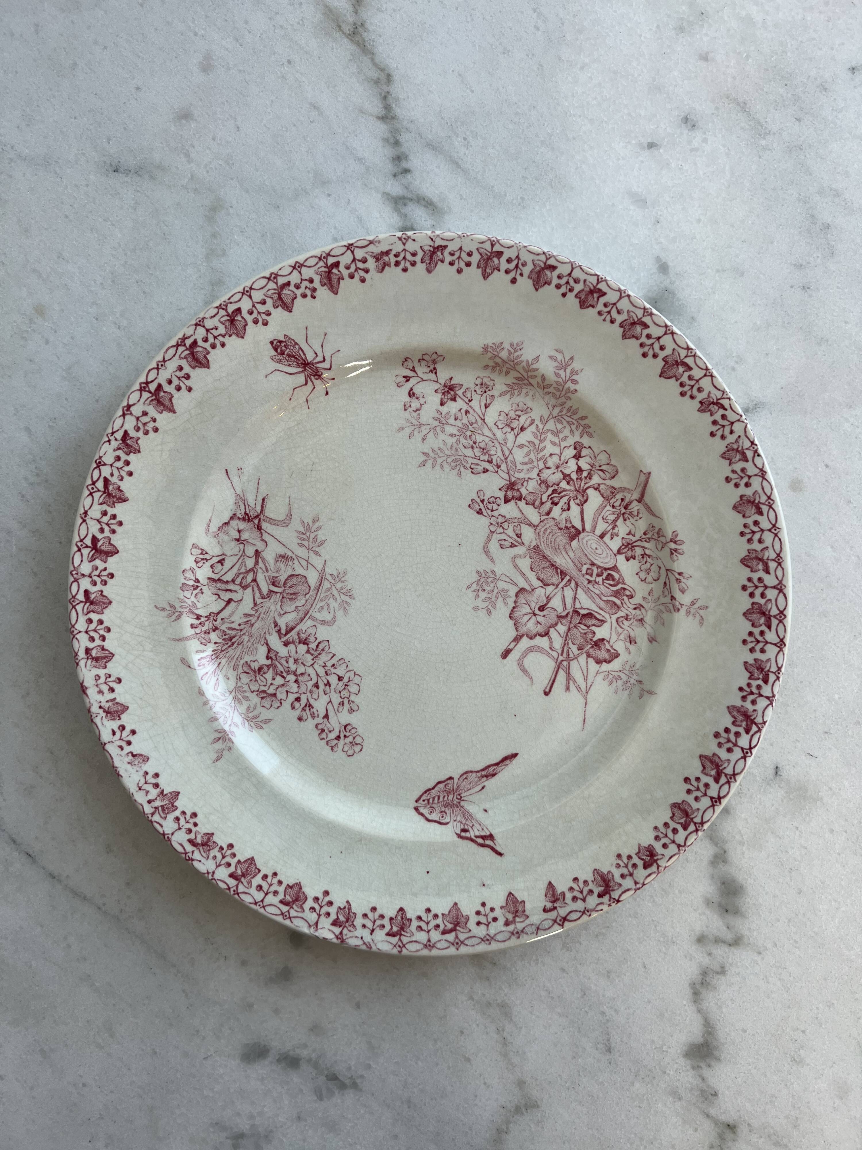 Set of 6 plates Terre de Fer Onnaing Moisson