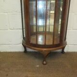 Walnut art deco showcase