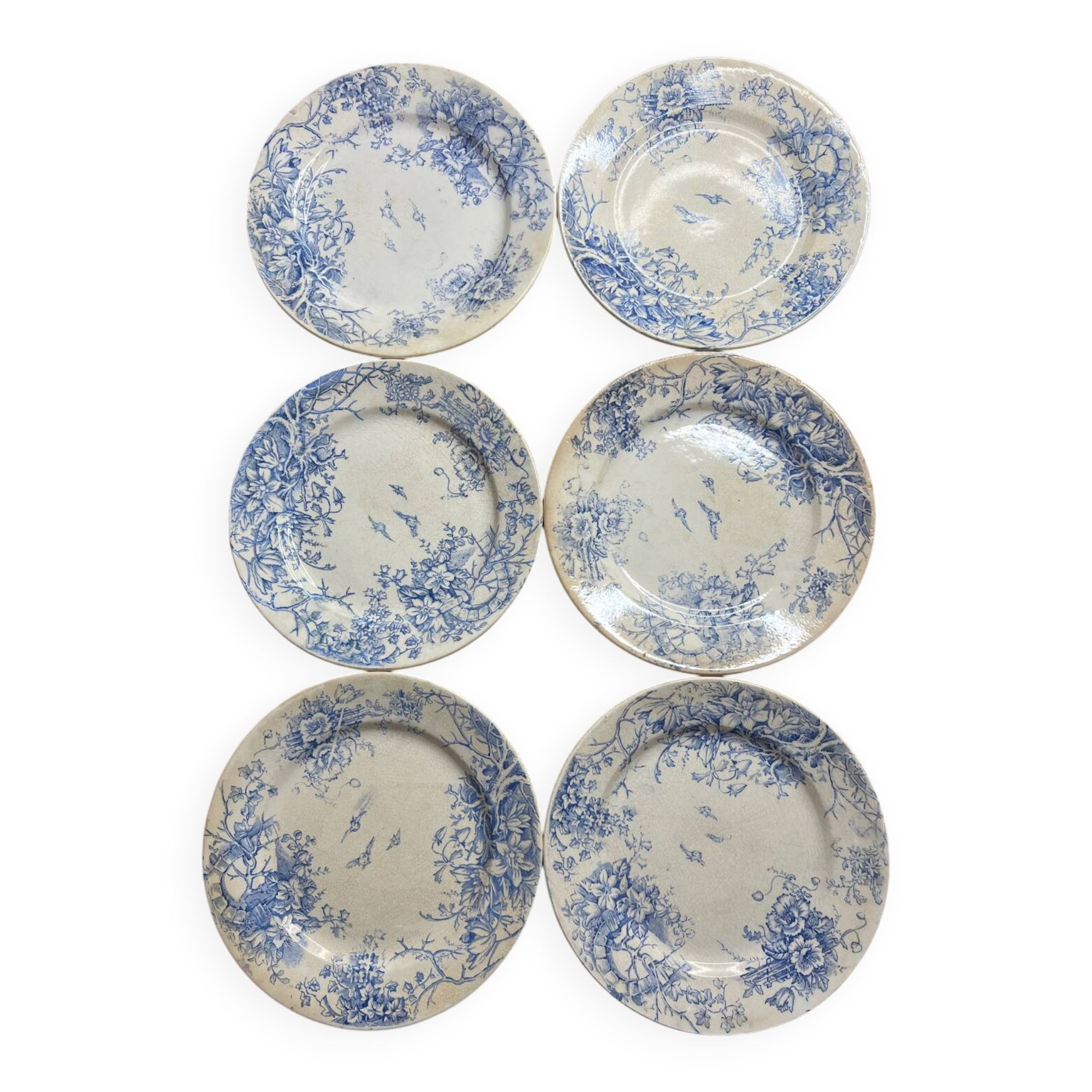 Set of 6 vintage dinner plates