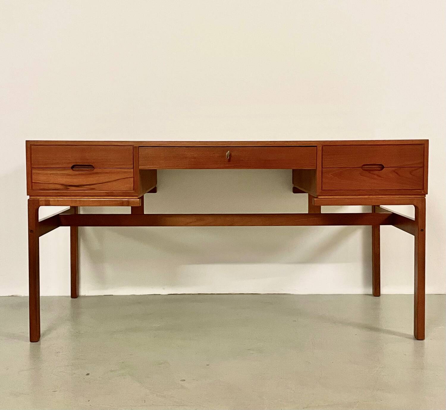 Danish Teak Desk by Arne Wahl Iversen 1950s