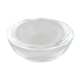 Murano heavy clear glass shell bowl, by Gino Cenedese Italy, 1960