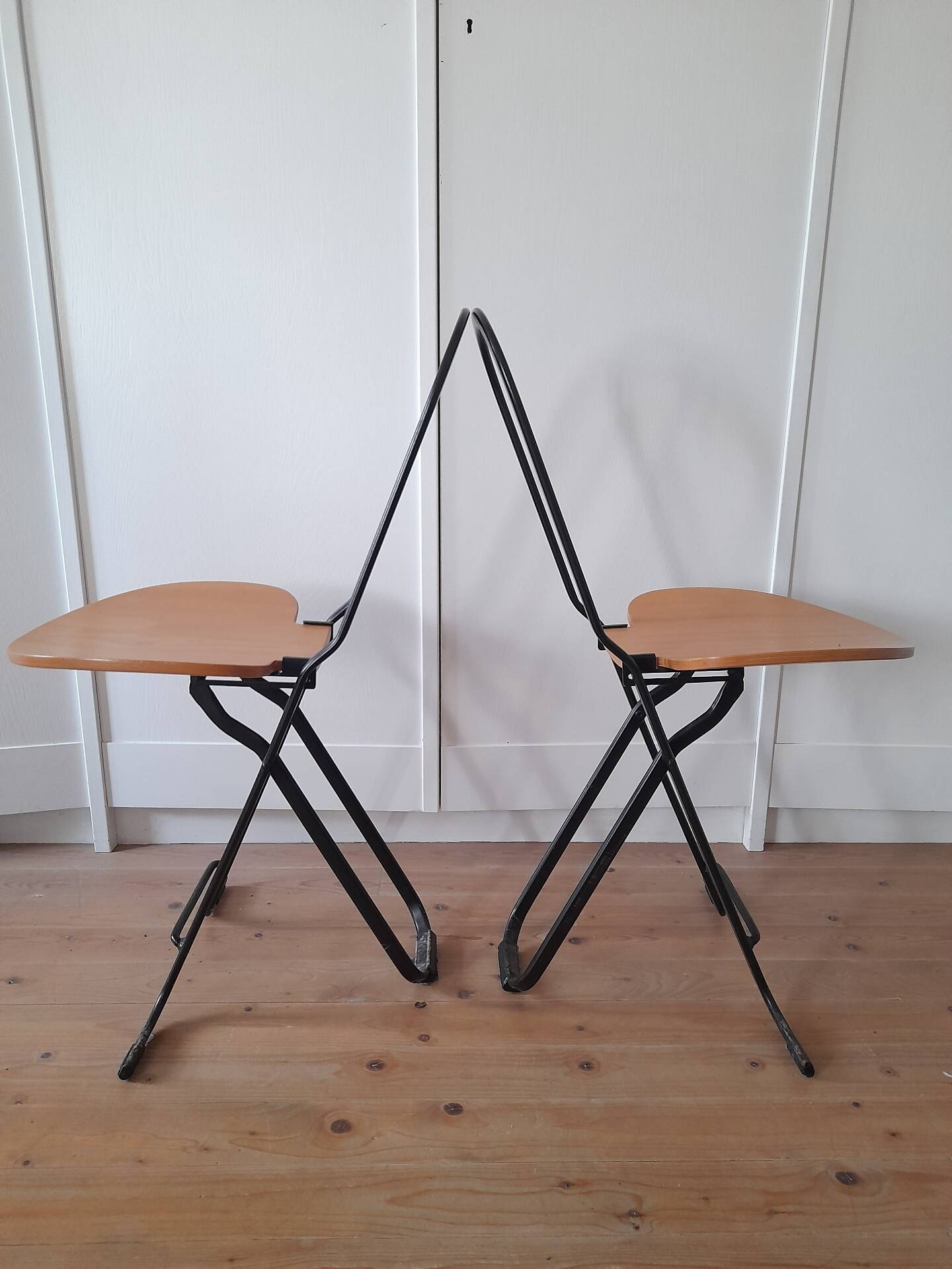 Set of 2 folding chairs Daphne by Gastone Rinaldi for Fly line