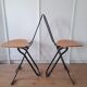 Set of 2 folding chairs Daphne by Gastone Rinaldi for Fly line