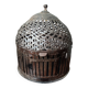 Wrought iron birdcage handmade in India.