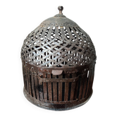 Wrought iron birdcage handmade in India.