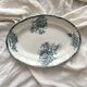 Oval iron earthenware dish "Pavots" Saint Amand A. Lebacqz & M. Bouchart