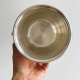 Silver metal ice bucket