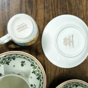 Set of 5 Coffee Cups and Saucers Villeroy & Boch "Alt Amsterdam" Vintage