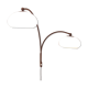 Space Age mushroom doublet arc wall lamp with , Dijkstra 1970s