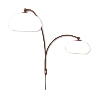 Space Age mushroom doublet arc wall lamp with , Dijkstra 1970s