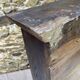 Antique wooden plate rack cupboard.