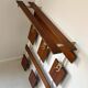 Vintage teak wall coat rack