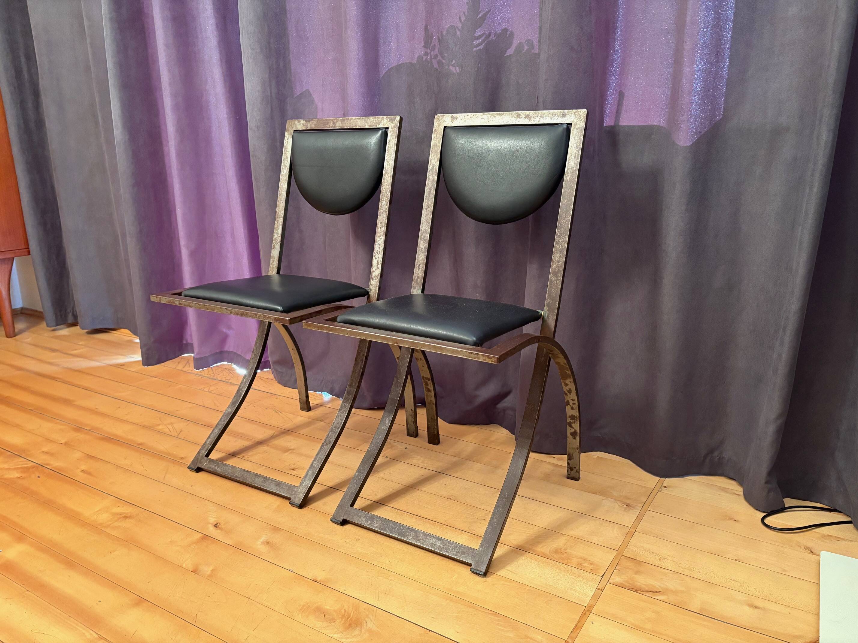 Pair of Sinus chairs designed by Karl Friedrich Förster, KFF, Germany, 1990