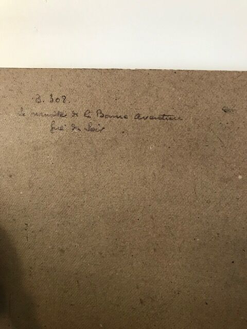 Tableau de girard mond - "le manoir de la bonne aventure" gué sur loir