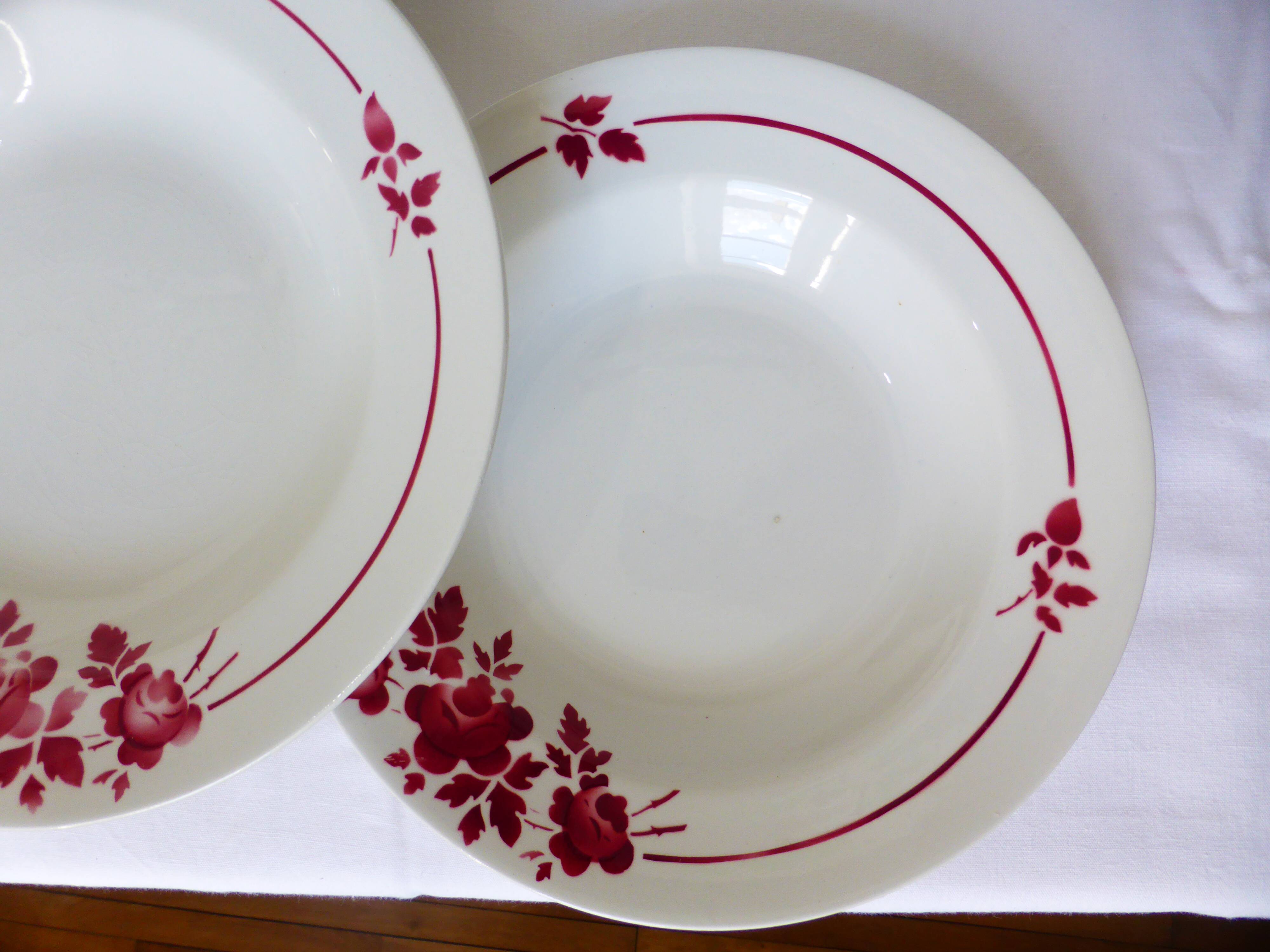 4 deep plates from Moulin des Loups 220642