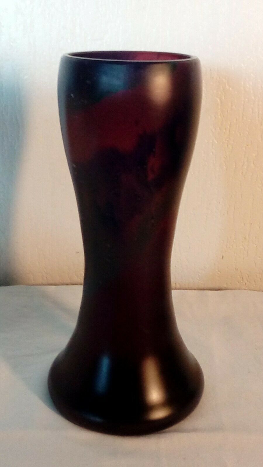 Vase in glass paste glass of the bresle