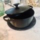 Le Creuset casserole nº18 in black cast iron