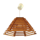 Wood pendant lamp design C.F.L. 70s