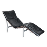 80s leather lounge chair