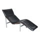 80s leather lounge chair